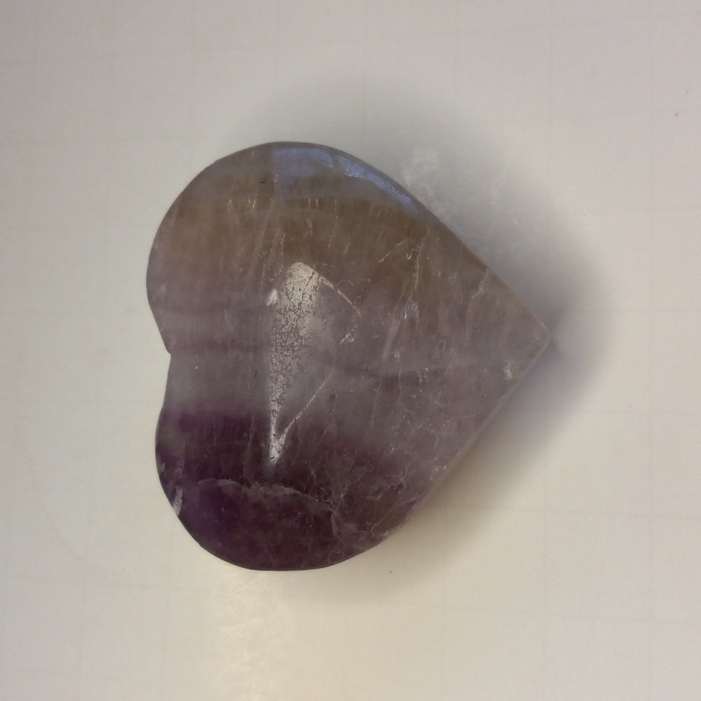 Amethyst Crystal Heart.